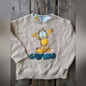 ZARA BABY GARFIELD ODIE SZ 12-18M VGUC TAN GARFIELD loose fit sweatshirt